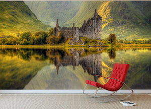 Kilchurn Wall Mural Wallpaper - Canvas Art Rocks - 2