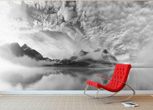 Morning Mist Wall Mural Wallpaper - Canvas Art Rocks - 2