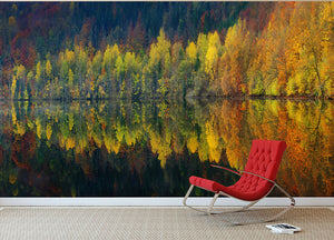 Autumnal Silence Wall Mural Wallpaper - Canvas Art Rocks - 2