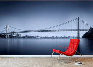 George Washington Bridge Wall Mural Wallpaper - Canvas Art Rocks - 2