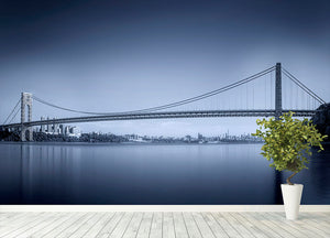 George Washington Bridge Wall Mural Wallpaper - Canvas Art Rocks - 4