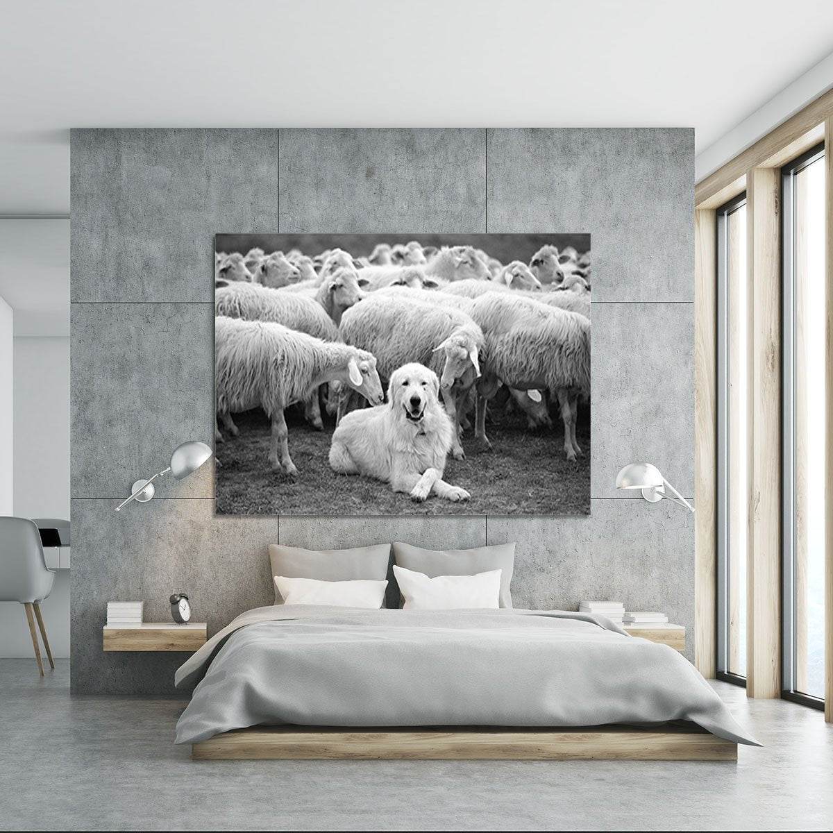 Lab Sat Infront Of Sheet Canvas Print or Poster - Canvas Art Rocks - 5