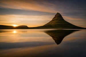 Kirkjufell Wall Mural Wallpaper - Canvas Art Rocks - 1