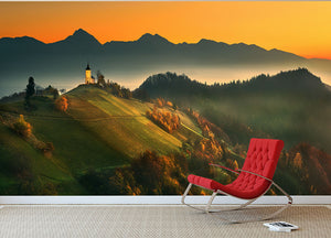 Slovenian Autumn Wall Mural Wallpaper - Canvas Art Rocks - 2