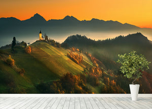 Slovenian Autumn Wall Mural Wallpaper - Canvas Art Rocks - 4