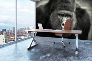 Gorilla Wall Mural Wallpaper - Canvas Art Rocks - 3