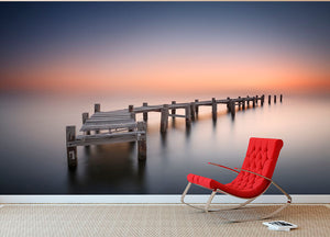 Old Pier Ii Wall Mural Wallpaper - Canvas Art Rocks - 2