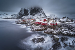 Winter Lofoten Islands Wall Mural Wallpaper - Canvas Art Rocks - 1