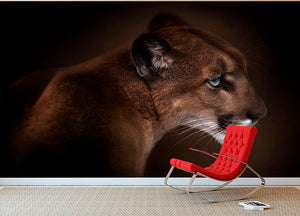 Puma Wall Mural Wallpaper - Canvas Art Rocks - 2