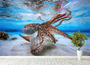 Dancing Octopus Wall Mural Wallpaper - Canvas Art Rocks - 4