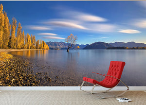 Autumn In Lake Wanaka Wall Mural Wallpaper - Canvas Art Rocks - 2