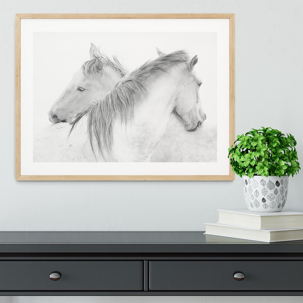 Horses Framed Print - Canvas Art Rocks - 3