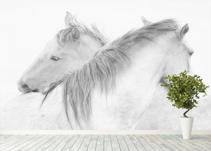 Horses Wall Mural Wallpaper - Canvas Art Rocks - 4