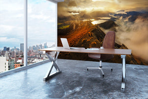 Roy's Peak Wall Mural Wallpaper - Canvas Art Rocks - 3