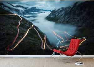 Trollstigen Wall Mural Wallpaper - Canvas Art Rocks - 2