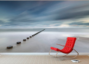 Beach And Sky Wall Mural Wallpaper - Canvas Art Rocks - 2