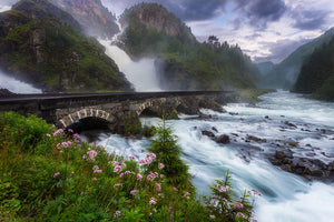 Laytefossen Wall Mural Wallpaper - Canvas Art Rocks - 1