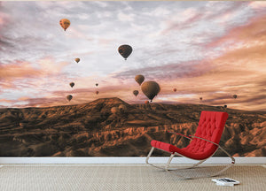 Cappodocia Hot Air Balloon Wall Mural Wallpaper - Canvas Art Rocks - 2