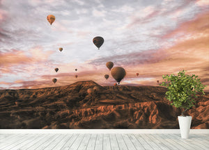 Cappodocia Hot Air Balloon Wall Mural Wallpaper - Canvas Art Rocks - 4