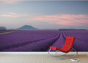 Lavender Field Wall Mural Wallpaper - Canvas Art Rocks - 2