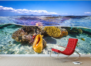 Lagoon Life Wall Mural Wallpaper - Canvas Art Rocks - 2