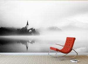 Sunrise At Lake Bled Wall Mural Wallpaper - Canvas Art Rocks - 2