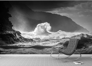 Pacific Ocean Waves Wall Mural Wallpaper - Canvas Art Rocks - 2