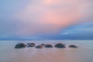 Moeraki Boulders Wall Mural Wallpaper - Canvas Art Rocks - 1