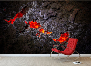 Crystallization Wall Mural Wallpaper - Canvas Art Rocks - 2