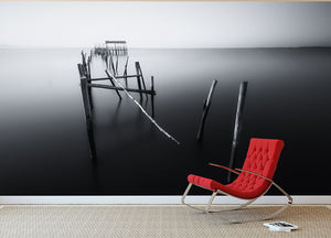 Carrasqueira In Black And White Wall Mural Wallpaper - Canvas Art Rocks - 2