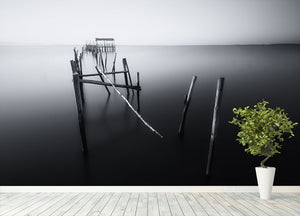 Carrasqueira In Black And White Wall Mural Wallpaper - Canvas Art Rocks - 4