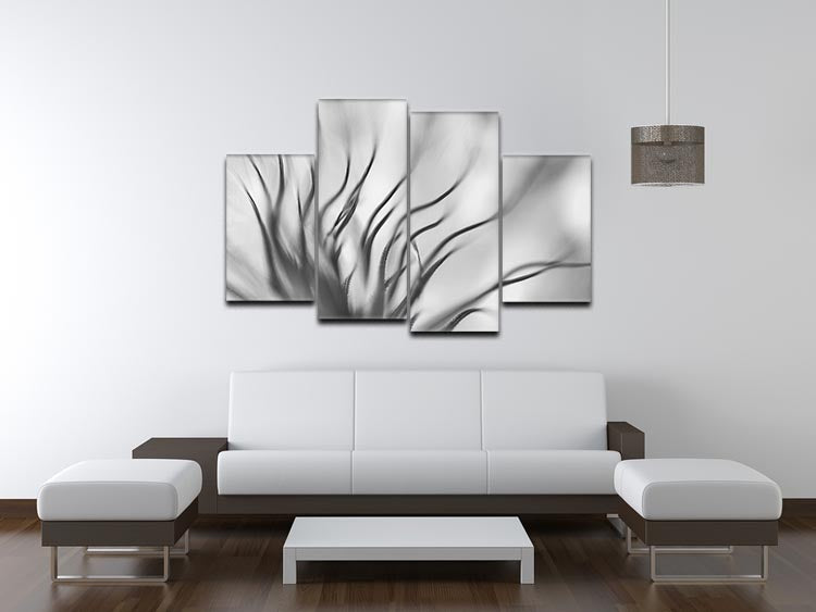 Abstract Boanical 4 Split Panel Canvas - Canvas Art Rocks - 3