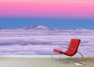 Pink In The Sky Wall Mural Wallpaper - Canvas Art Rocks - 2