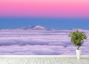 Pink In The Sky Wall Mural Wallpaper - Canvas Art Rocks - 4