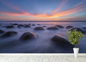 Sunset At Bowling Ball Beach Wall Mural Wallpaper - Canvas Art Rocks - 4