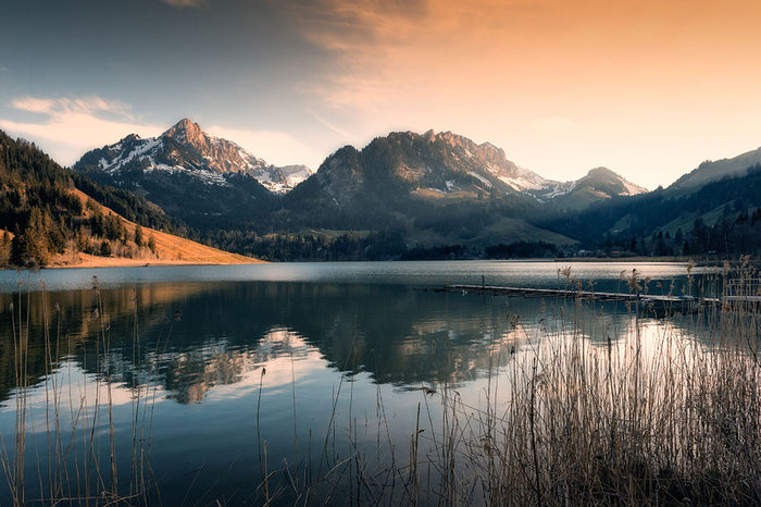 Magic Mood At Schwarzsee (Switzerland) Wall Mural Wallpaper