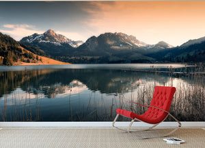 Magic Mood At Schwarzsee (Switzerland) Wall Mural Wallpaper - Canvas Art Rocks - 2