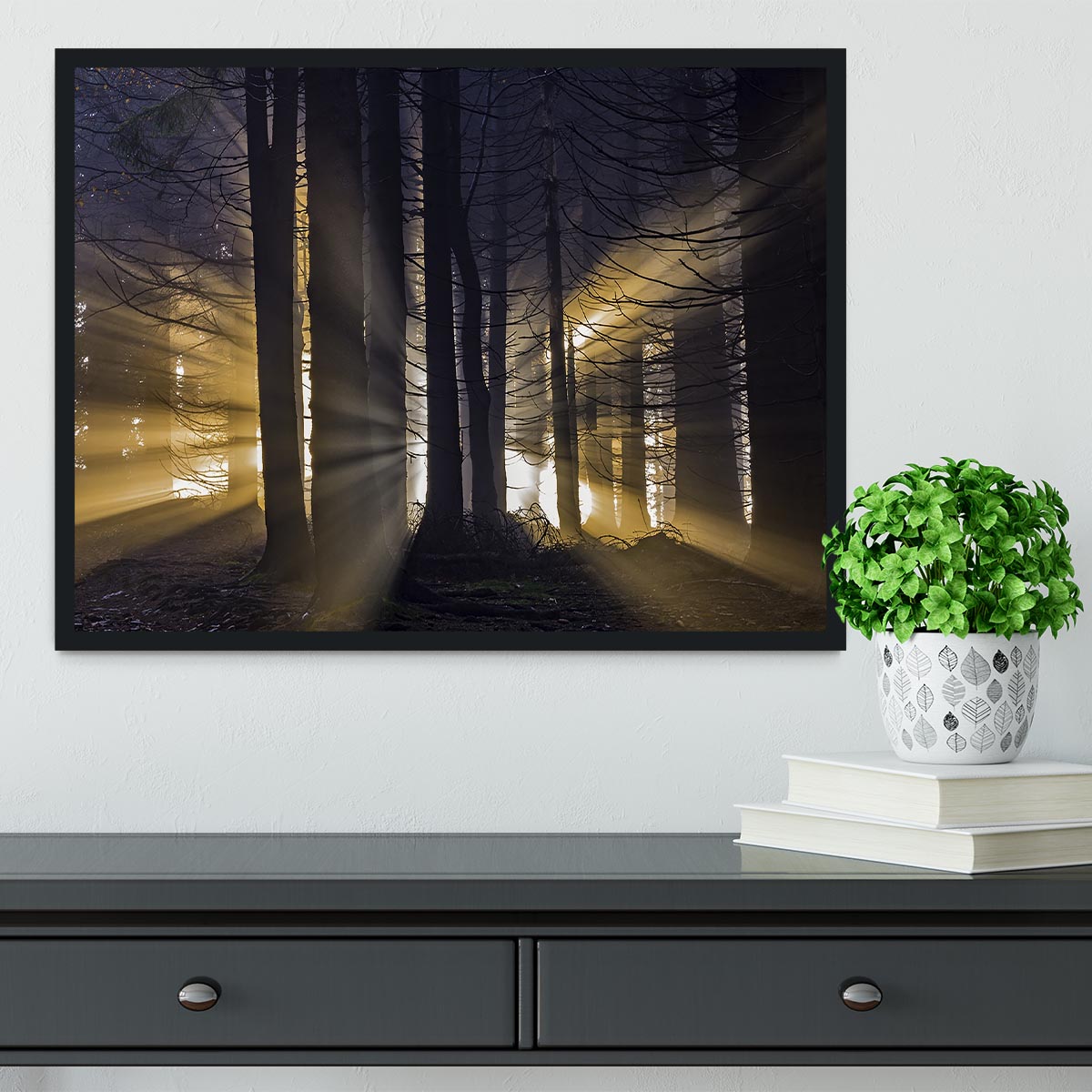 Autumn Forest Framed Print - Canvas Art Rocks - 2