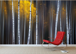 Curtain Of Fall Wall Mural Wallpaper - Canvas Art Rocks - 2