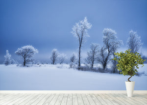 Winterland Wall Mural Wallpaper - Canvas Art Rocks - 4