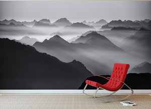 Mountain Layers Wall Mural Wallpaper - Canvas Art Rocks - 2