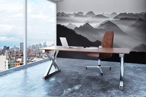 Mountain Layers Wall Mural Wallpaper - Canvas Art Rocks - 3