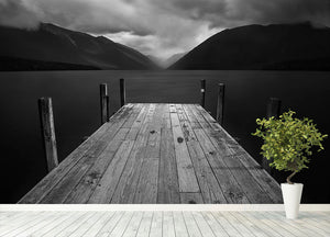 The Lake Wall Mural Wallpaper - Canvas Art Rocks - 4