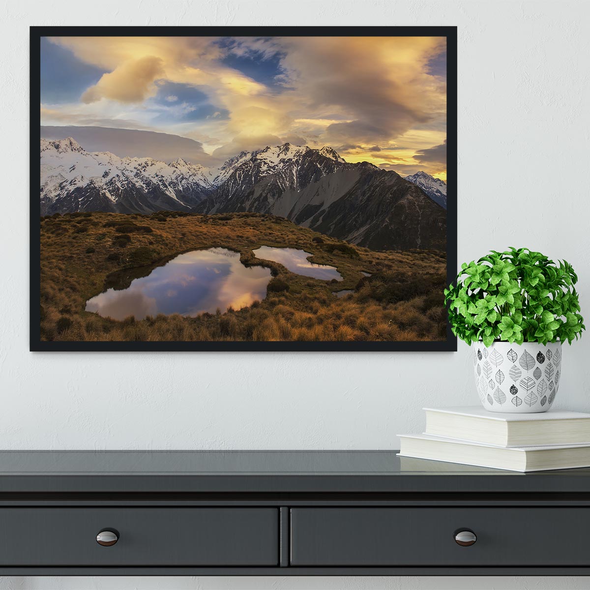 Mountain Light Framed Print - Canvas Art Rocks - 2