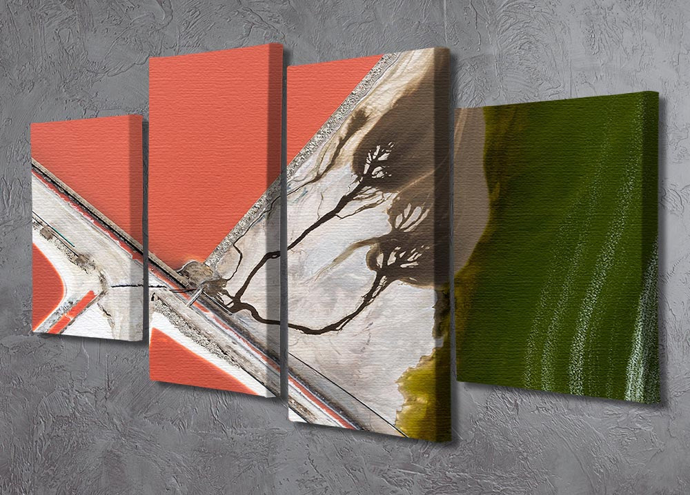 Nature's Painting 4 Split Panel Canvas - Canvas Art Rocks - 2