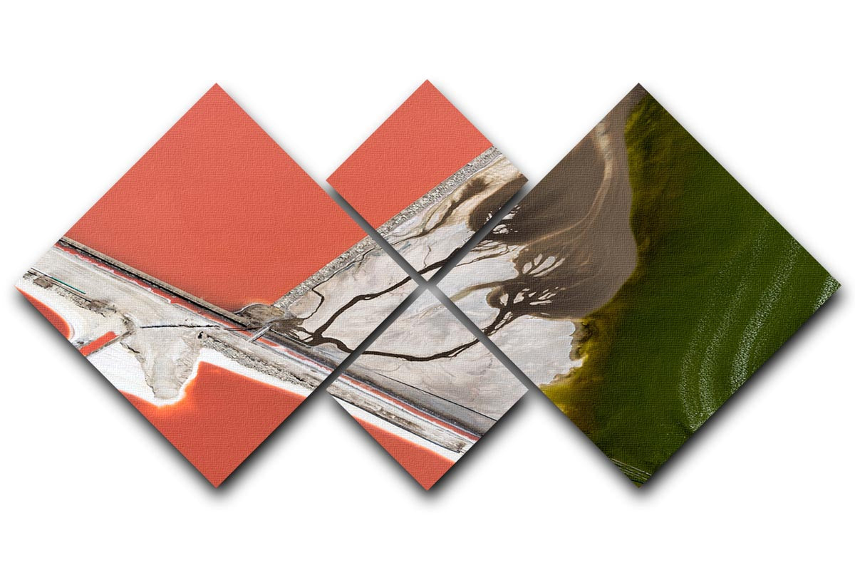 Nature's Painting 4 Square Multi Panel Canvas - Canvas Art Rocks - 1