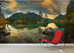 Hintersee Wall Mural Wallpaper - Canvas Art Rocks - 2