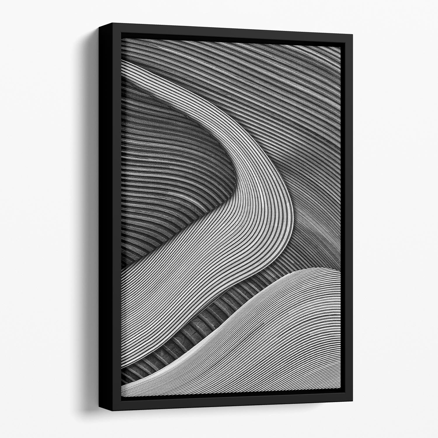 The Wood Project Iii - Zen Garden Floating Framed Canvas - Canvas Art Rocks - 1