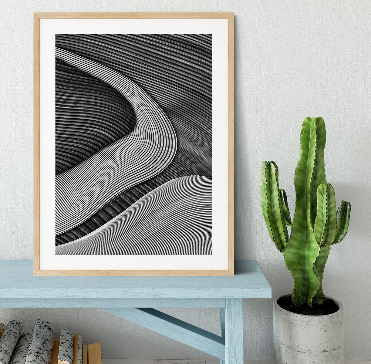 The Wood Project Iii - Zen Garden Framed Print - Canvas Art Rocks - 3