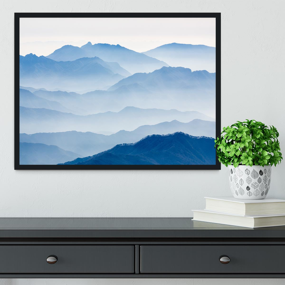 Misty Mountains Framed Print - Canvas Art Rocks - 2